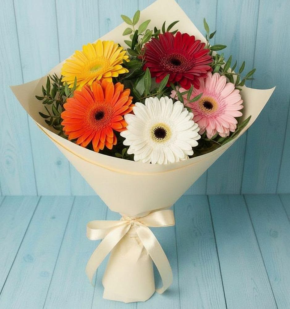 Букет цветов из: Герберы в Ишеевке