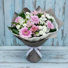 Букет цветов из:  Герберы, Альстромерии и Хризантемы #REPLACE_PRED# Ишеевке