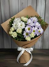 Букет цветов из:  Хризантемы и Розы в Ишеевке