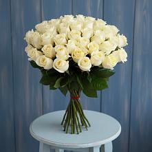 Букет 51 Белая роза Эдлесс Лав в Ишеевке
