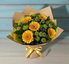 Букет цветов из:  Герберы и Хризантемы в Ишеевке
