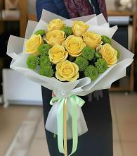 Букет цветов из:  Хризантемы и Розы в Ишеевке