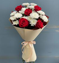 Букет цветов из:  Розы и Хризантемы в Ишеевке