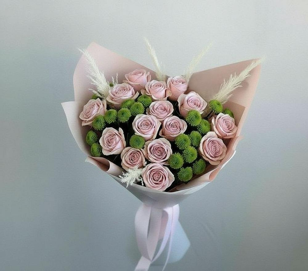 Букет цветов из: Розы и Хризантемы в Ишеевке