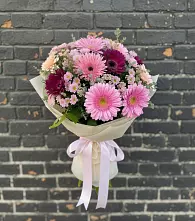 Букет цветов из:  Герберы и Хризантемы в Ишеевке