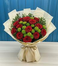 Букет цветов из:  Розы и Хризантемы в Ишеевке