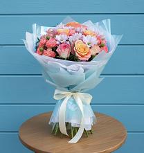 Букет цветов из:  Хризантемы и Розы в Ишеевке