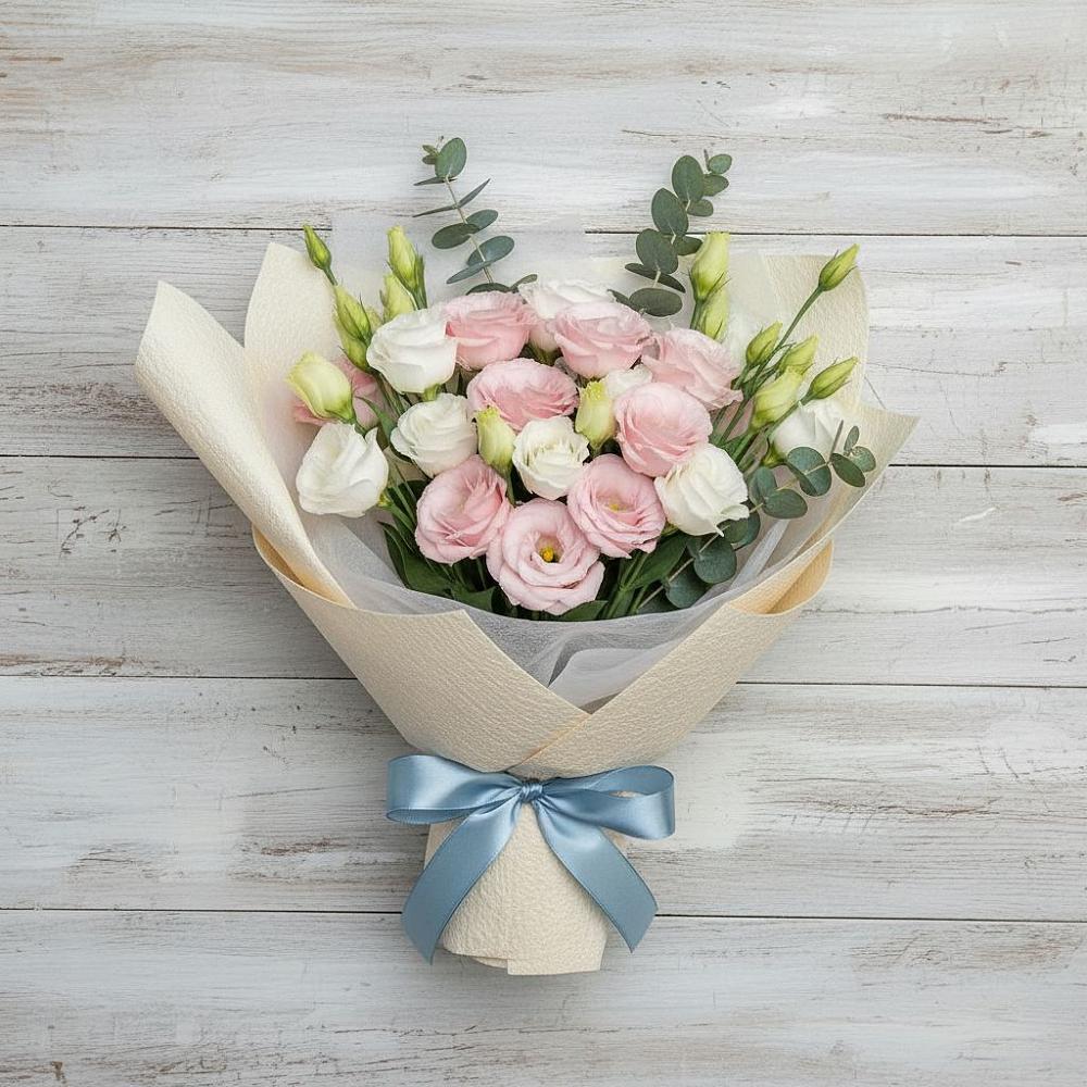 Букет цветов из: Лизиантусы в Ишеевке